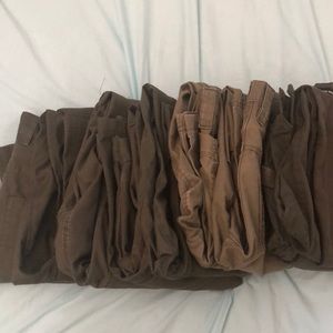 Bundle of 5.11 army green tactical pants.